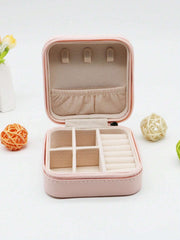 Earrings Ring Box Cosmetics Beauty Container Organizer (random Color)